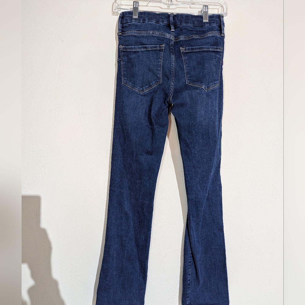 Zara Blue 7223/265 Mid-rise Bootcut Blue Denim Jeans Size 4 US - Picture 5 of 14